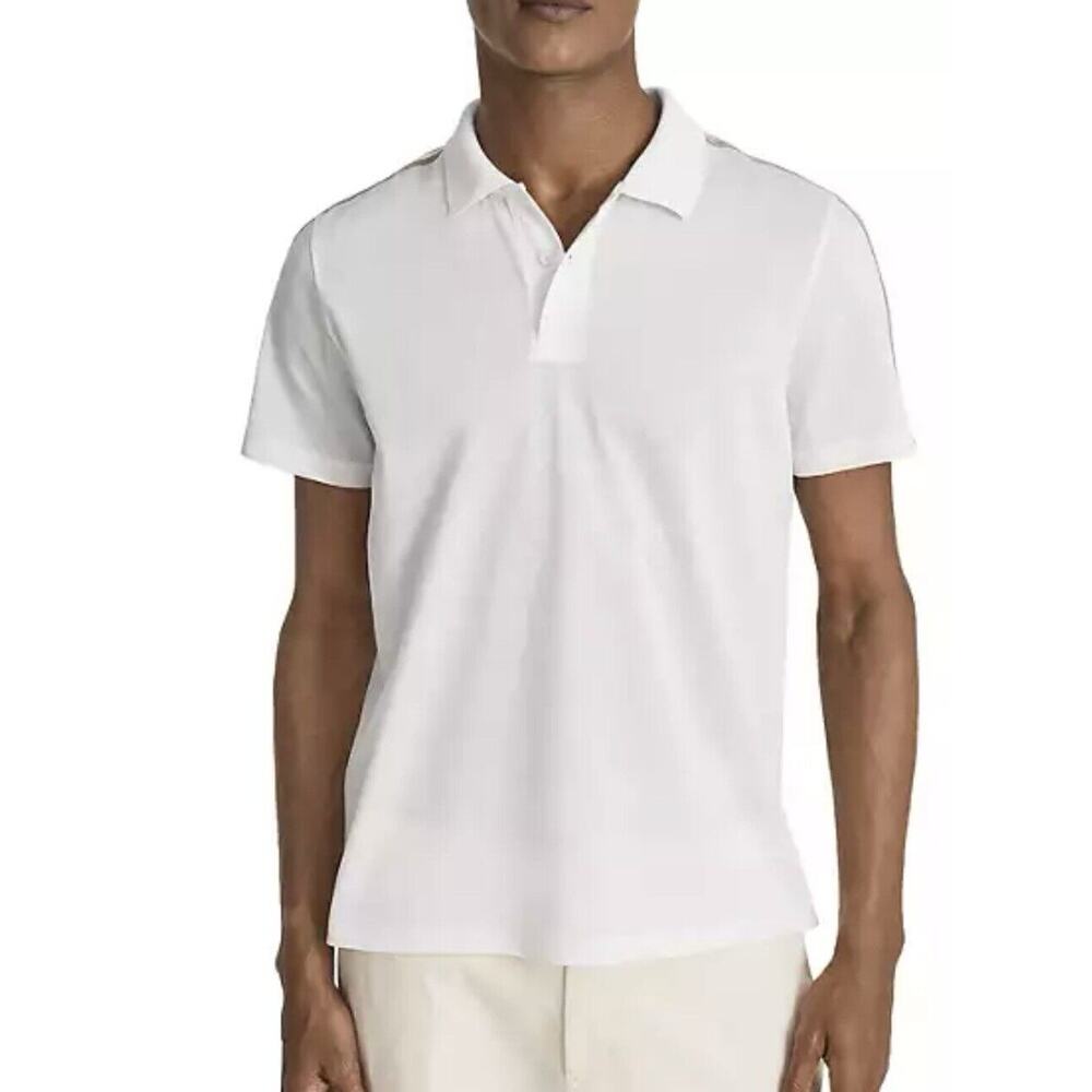 Reiss Mens Kendall Pique Polo Shirt Medium Sleeve Insert Shirt Sleeve Cotton